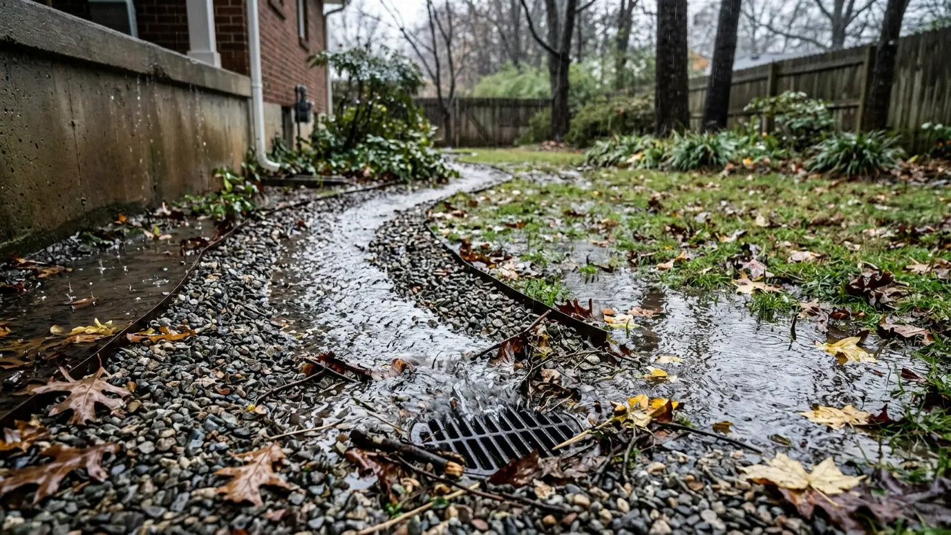 Drainage Around Patios, Walls and Foundations: Getting Water Where It Should Go