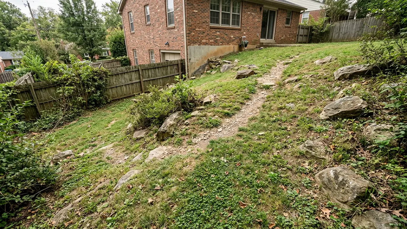 Sloped Yards explained for Nashville and Middle Tennessee