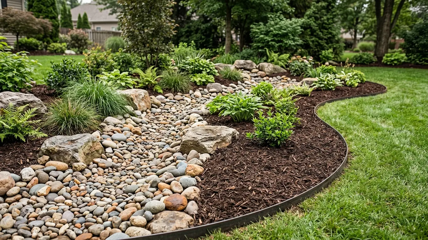 Mulch and Stone Beds in Nashville and Middle Tennessee