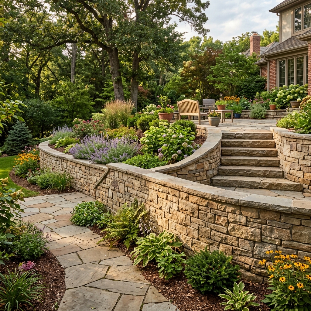 Custom Retaining Wall Installation
